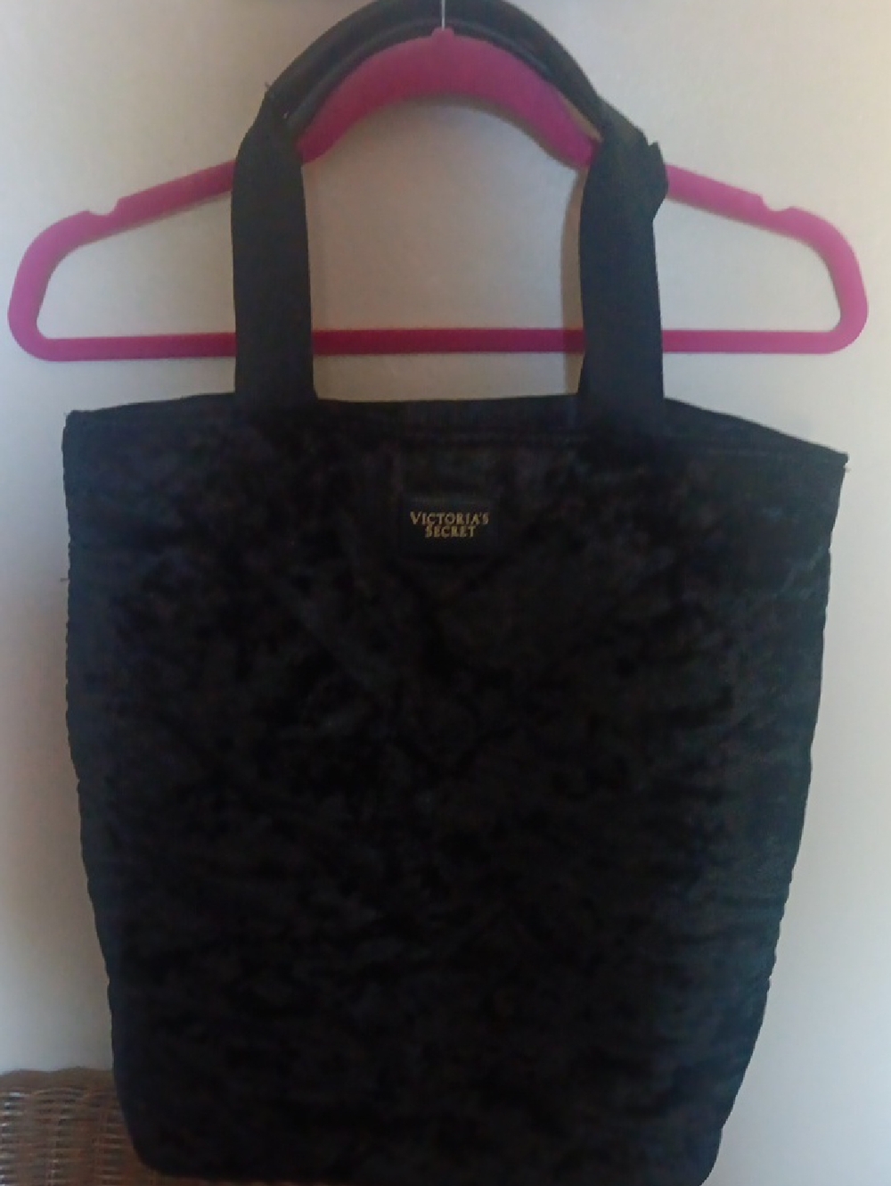 🩷Victoria's Secret Crushed Velvet Tote